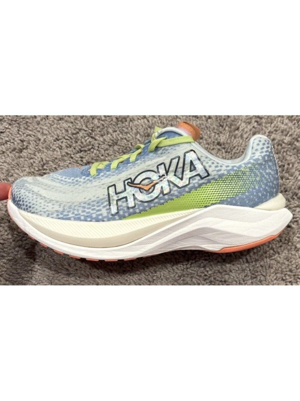 Great! Hoka One One Womens Mach X 1141451 DLL Multicolor Running Shoes